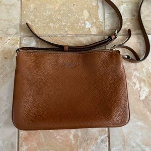 Kate Spade Jackson Triple Gusset Crossbody Warm Gingerbread